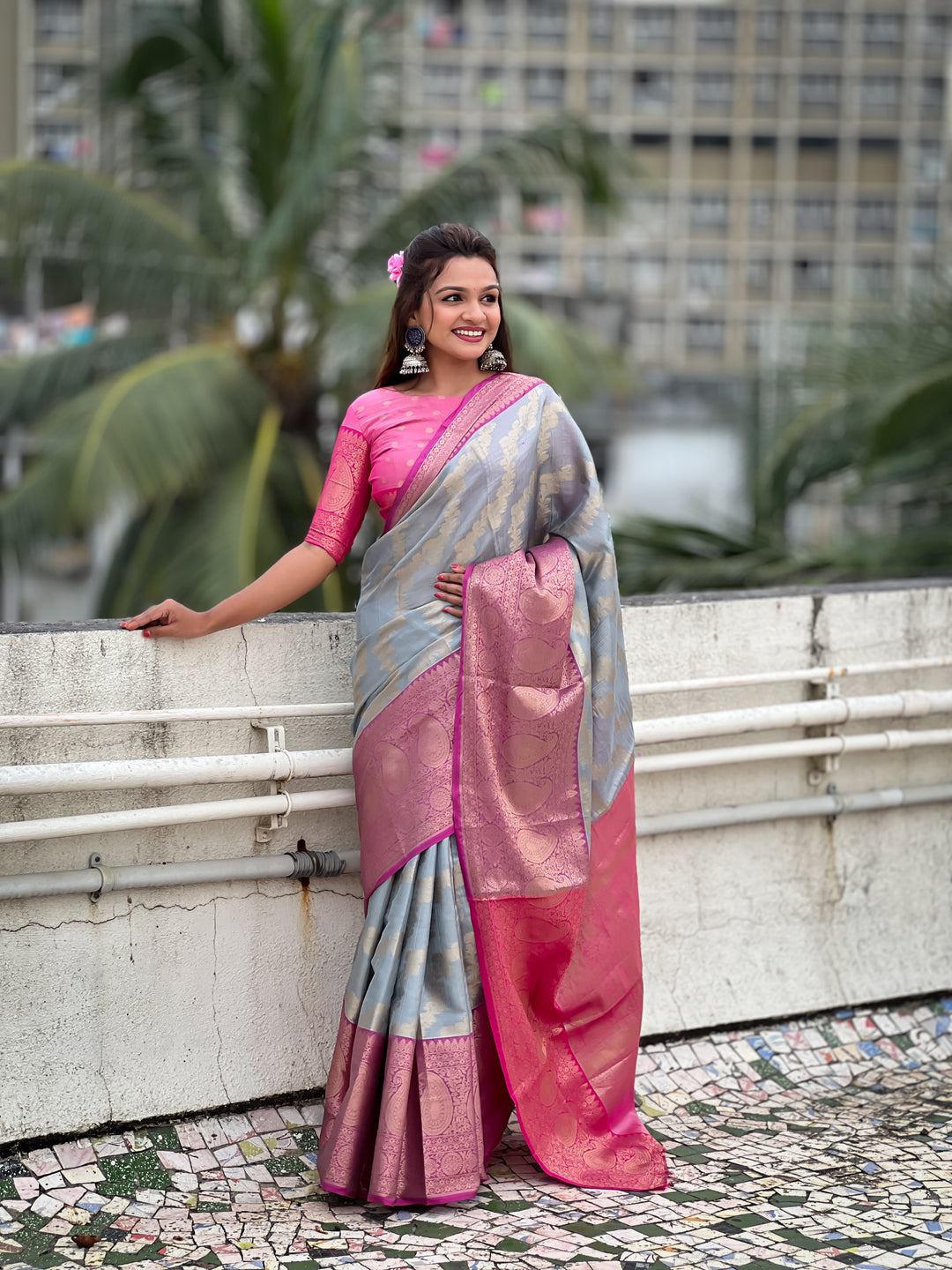 Elegant Tissue Silk Saree | Perfect Weaving Jari Designer Work