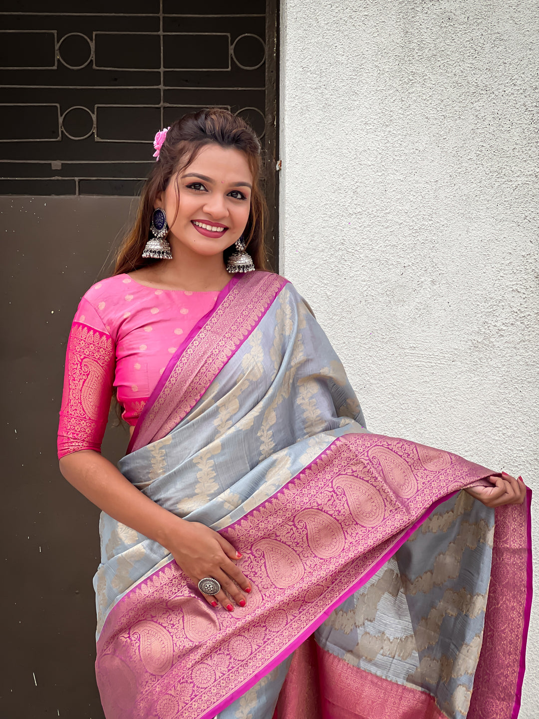 Elegant Tissue Silk Saree | Perfect Weaving Jari Designer Work