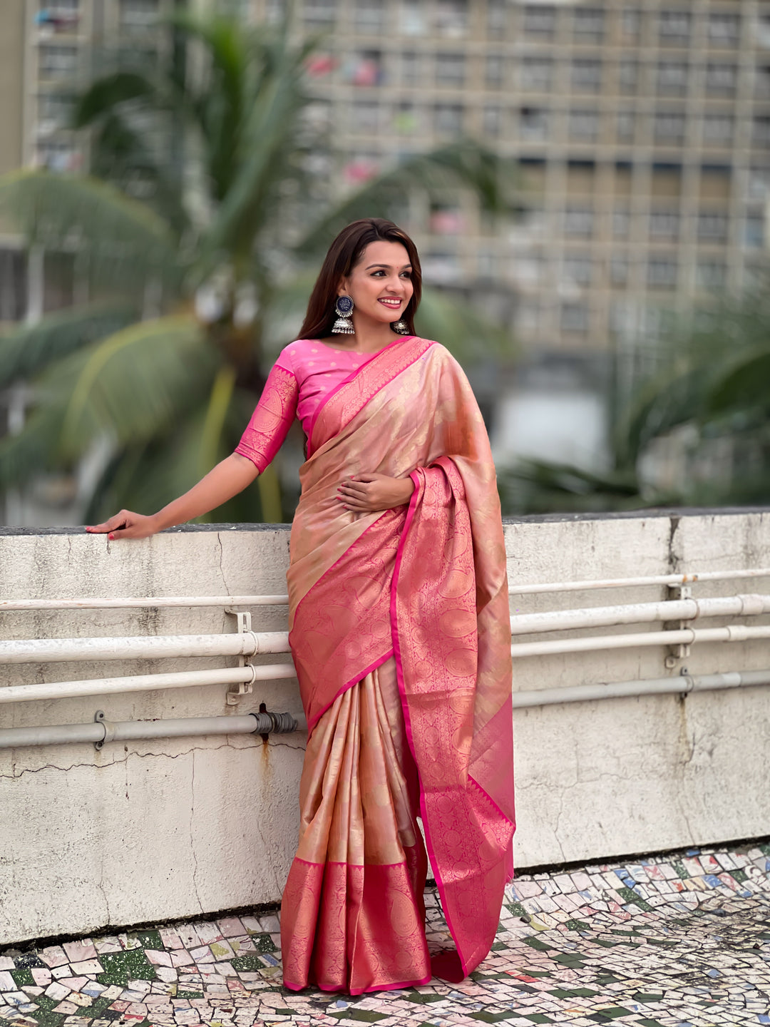 Elegant Tissue Silk Saree | Perfect Weaving Jari Designer Work