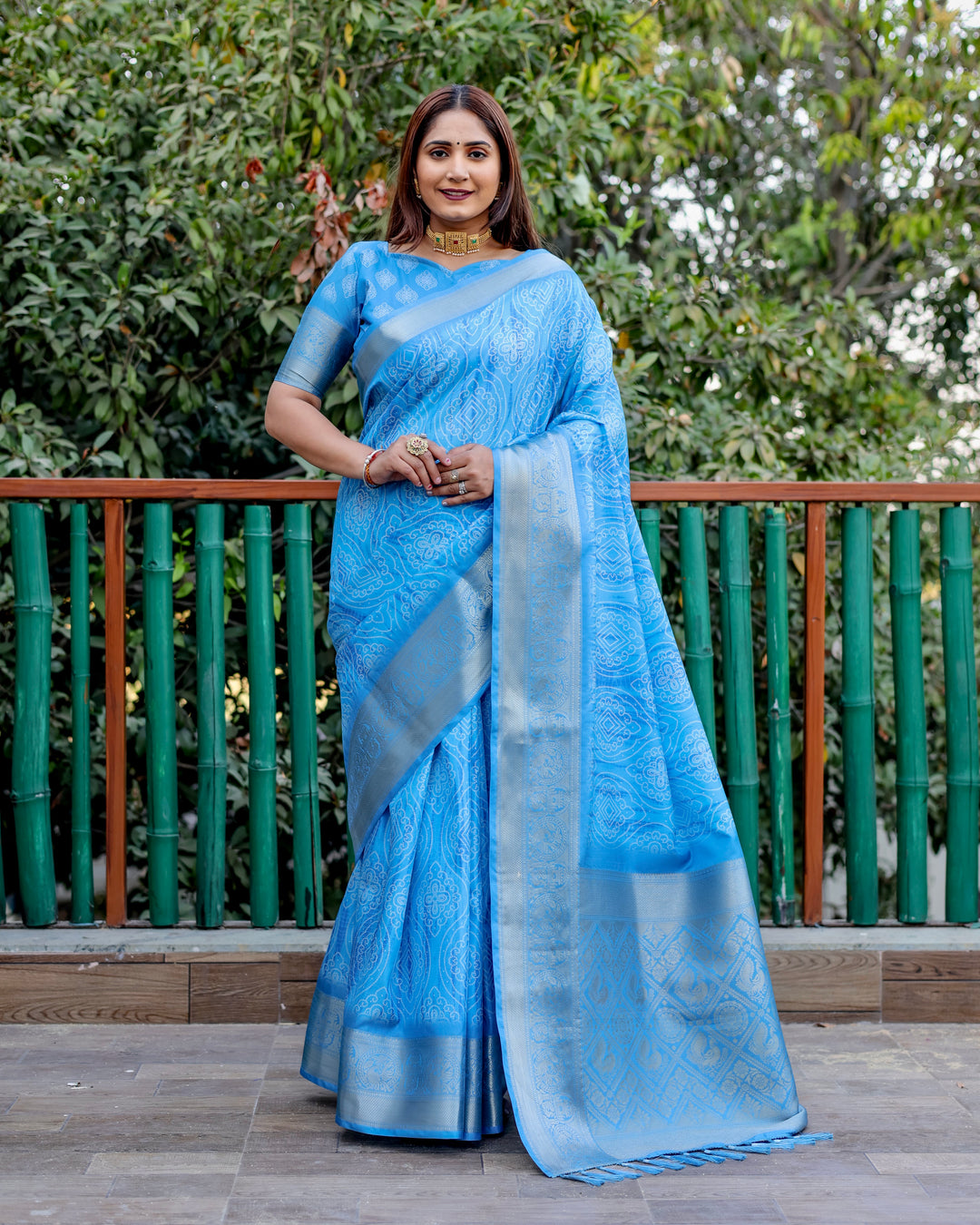 Designer Dola Silk Saree | Beautified with Wevon Pallu Border Designer, Digital Printed Work