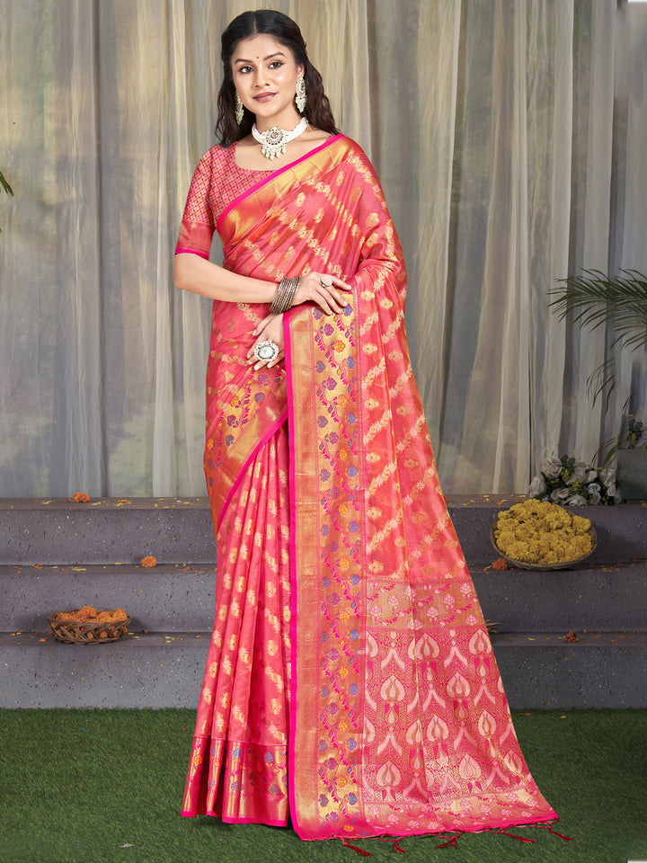 Designer Silk Saree | Beautified with Wevon Jacquard Designer Work