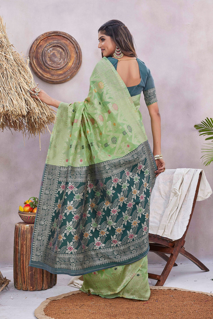 Silk-Blend Jacquard Designer Saree | Perfect for Weddings & Festive Events