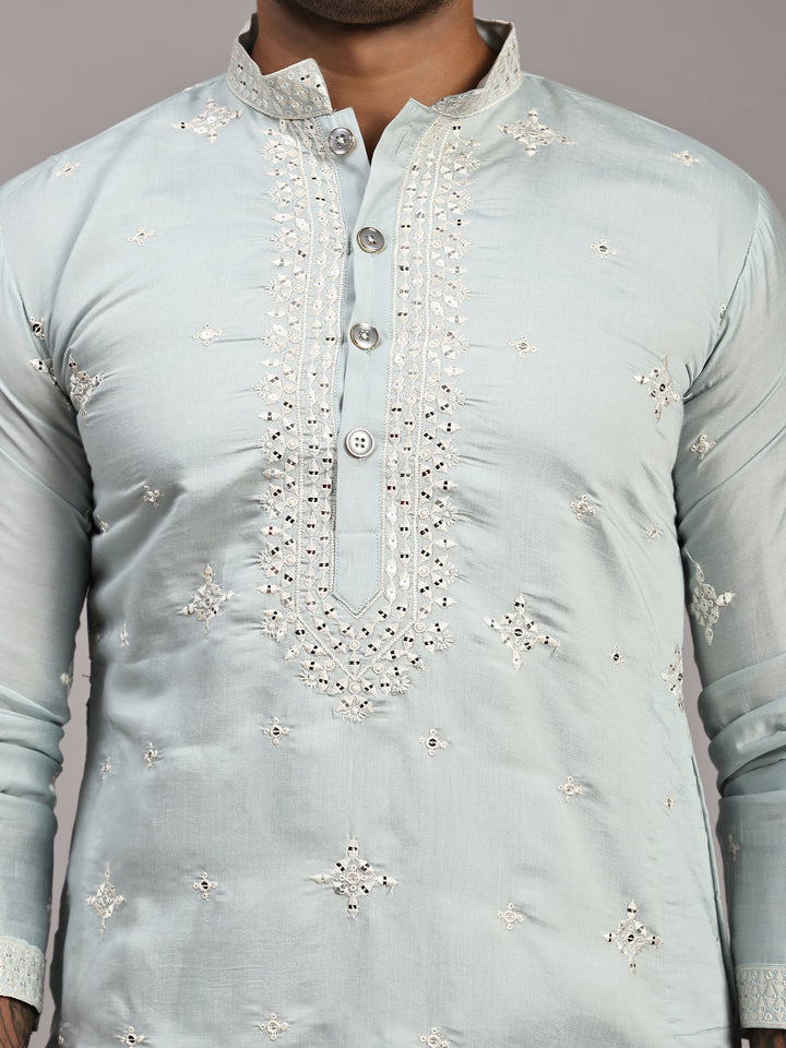 Designer Embroidered Kurta Set for Men | Ethnic Kurta Pajama