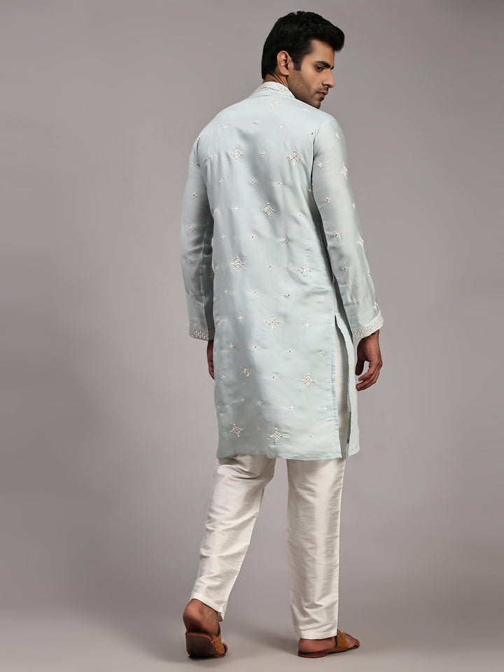 Designer Embroidered Kurta Set for Men | Ethnic Kurta Pajama