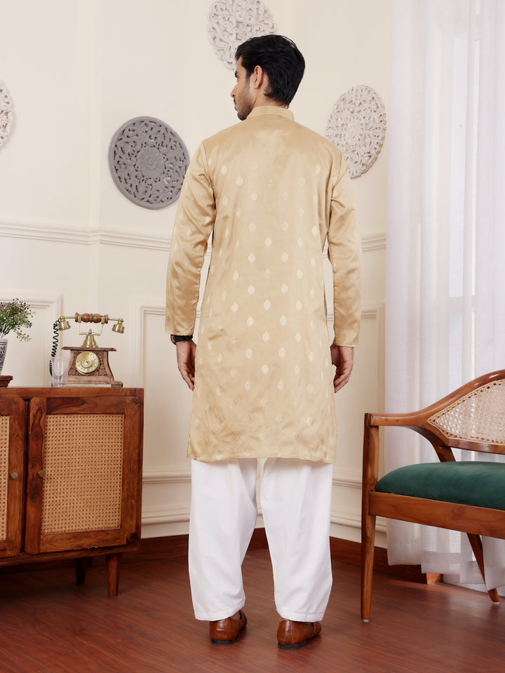 Viscose Art Silk Kurta Pajama Set | Elegant Traditional Men's Ethnic Wear