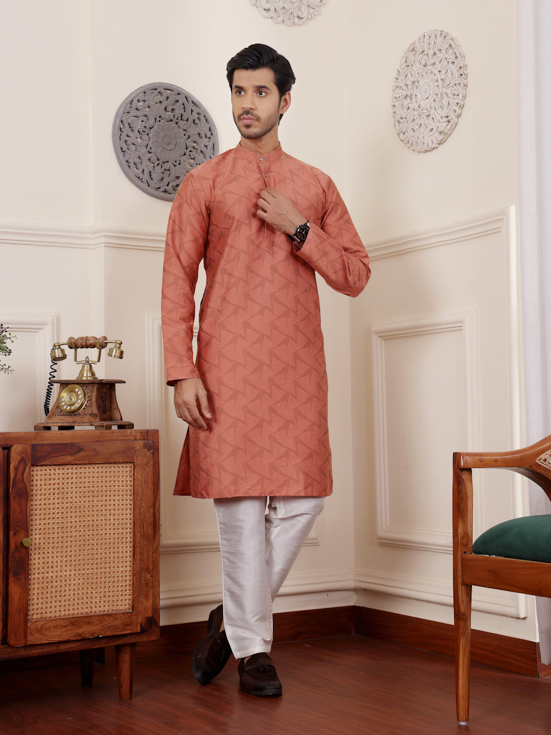 Designer Kurta Pajama for Men | Festive Wear | Viscose Art Silk