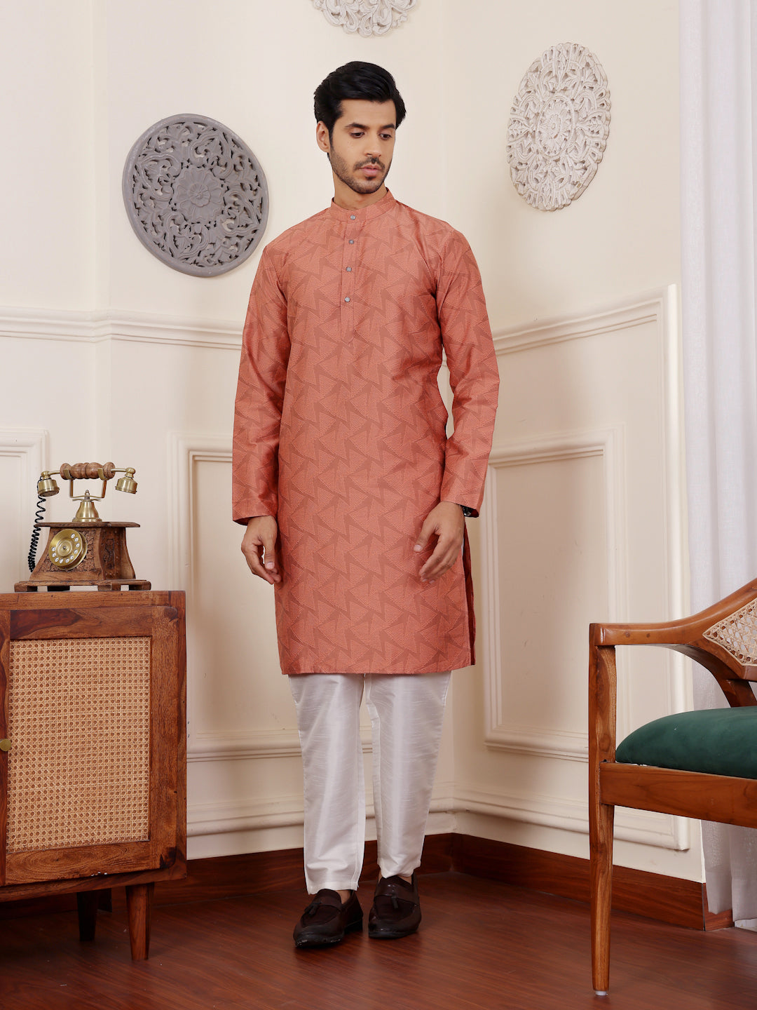 Designer Kurta Pajama for Men | Festive Wear | Viscose Art Silk