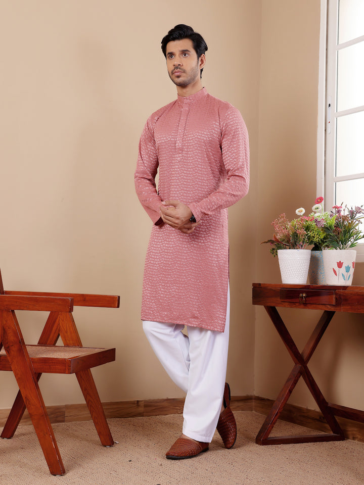 Designer Kurta Pajama | Chikankari Embroidery with Art Silk Bottom