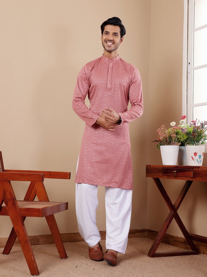 Designer Kurta Pajama | Chikankari Embroidery with Art Silk Bottom