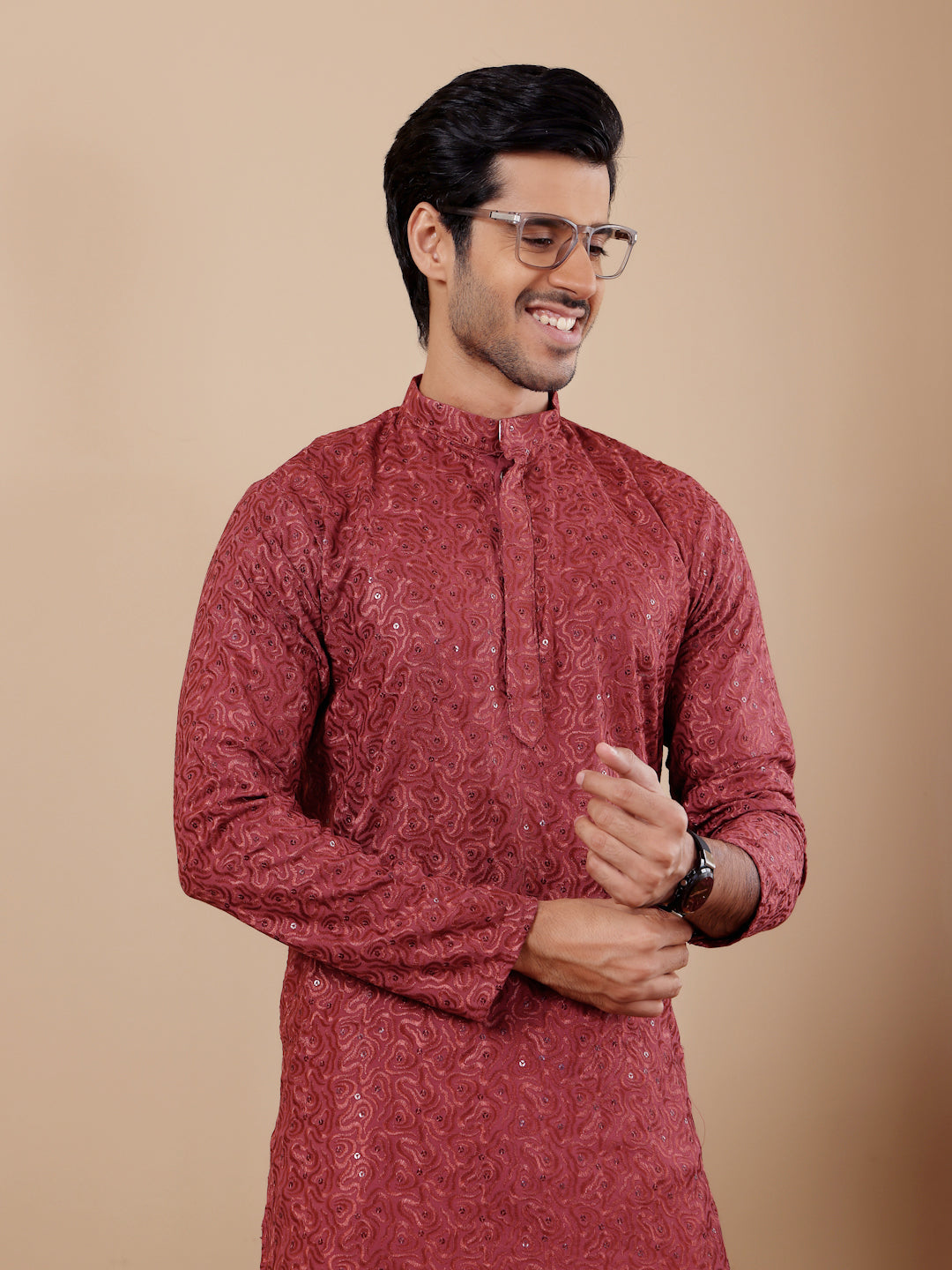 Traditional Kurta Pajama | Viscose and Art Silk with Designer Embroidery