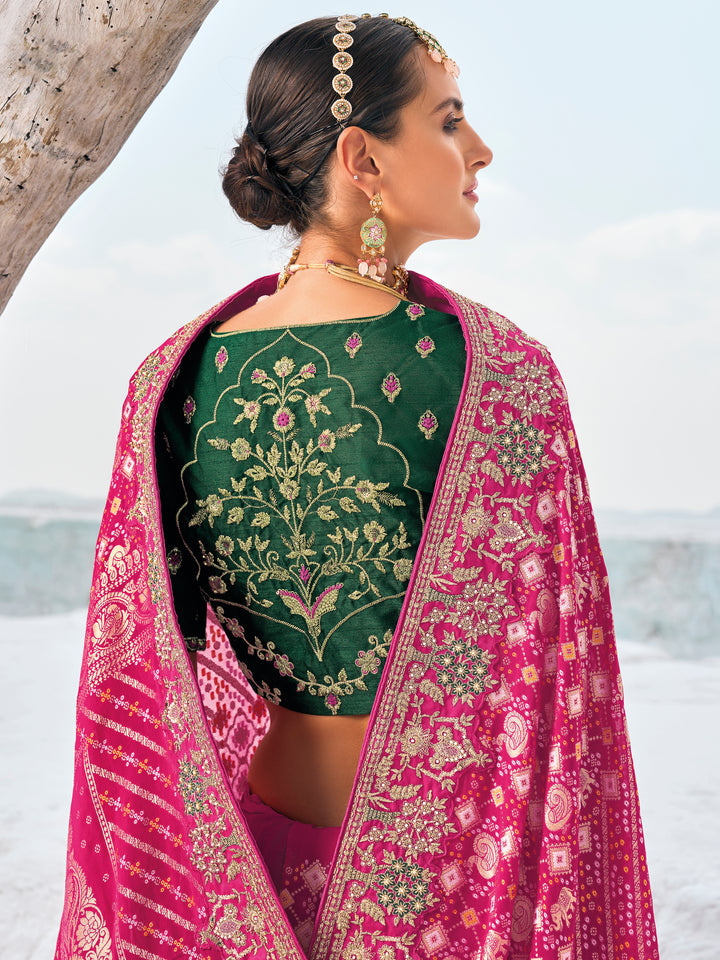 Elegant Georgette Saree | Art-Silk Blouse | Woven Jari Designer Work