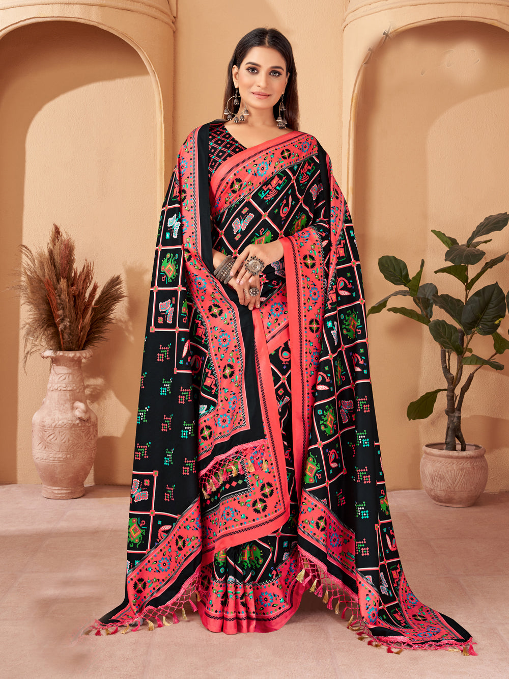 Stunning Pashmina Saree | Designer Digital Printed Work for Partywear