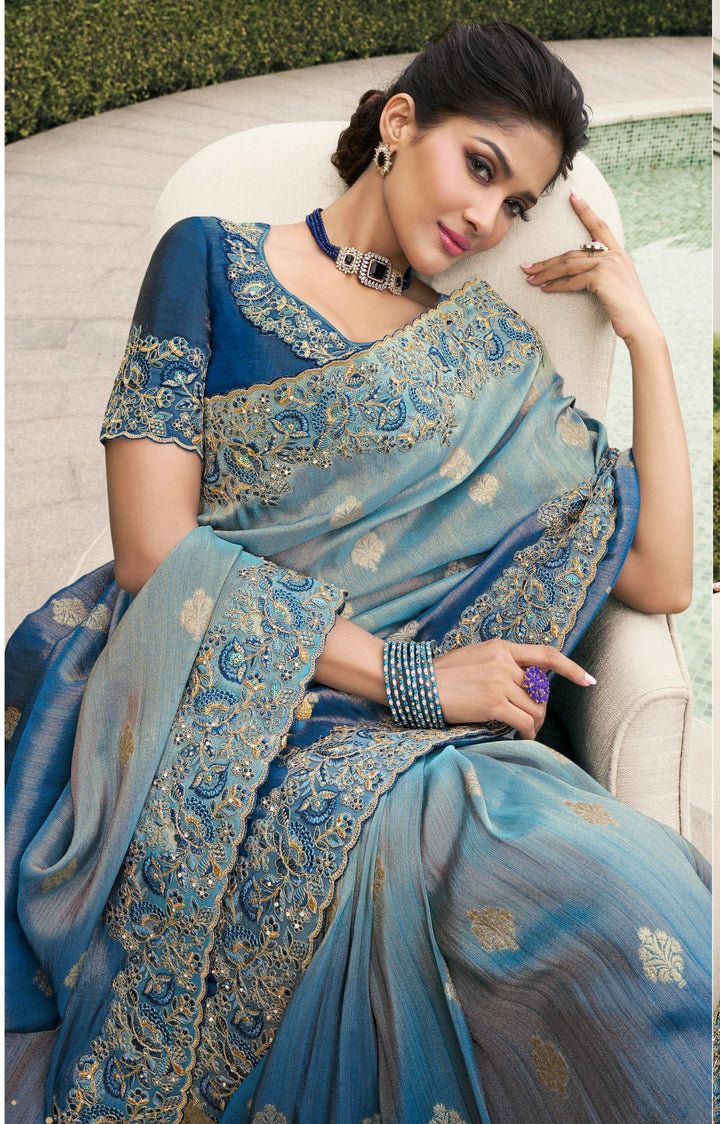 Viscose Tissue Saree | Perfect for Festive Occasions