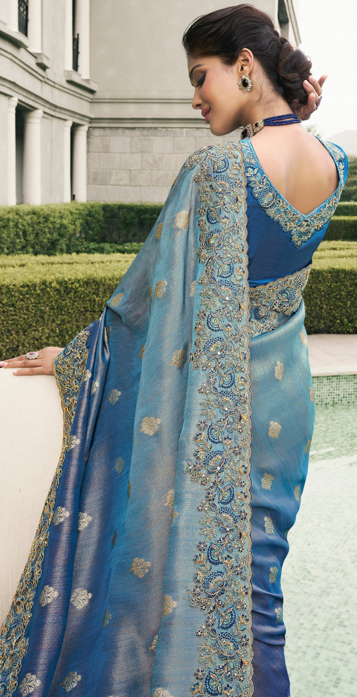 Viscose Tissue Saree | Perfect for Festive Occasions