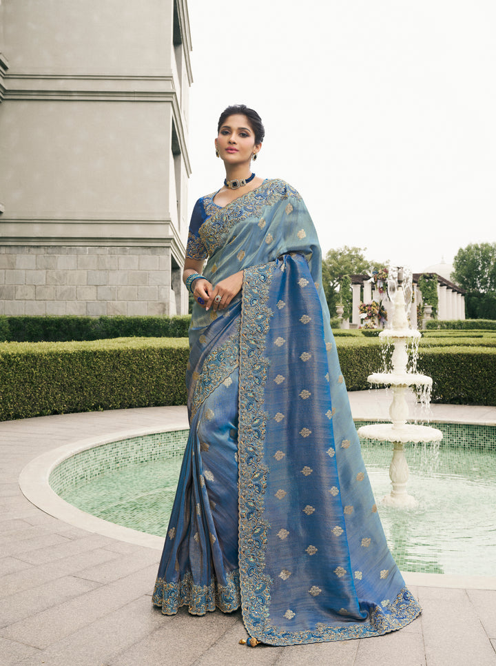 Viscose Tissue Saree | Perfect for Festive Occasions