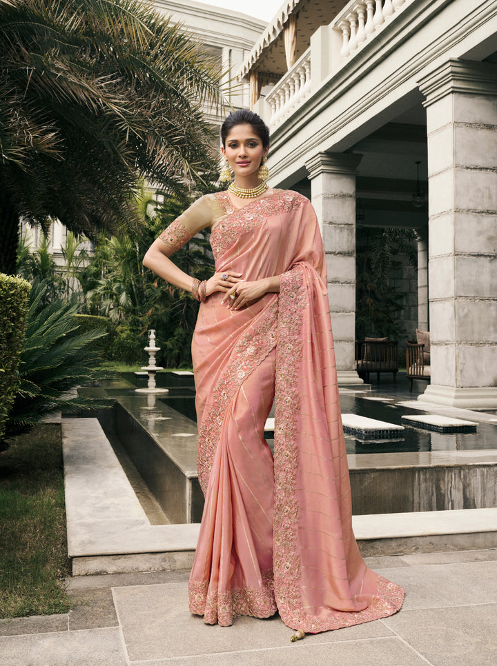 Viscose Tissue Saree | Perfect for Festive Occasions