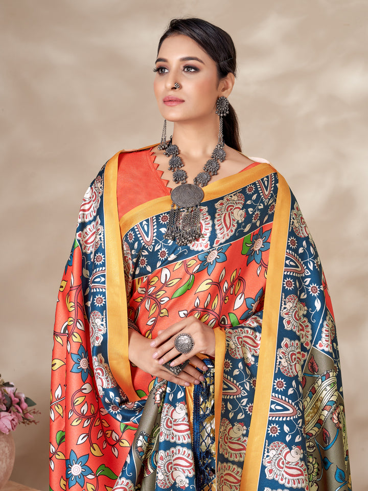 Stunning  Pashmina Saree | Designer Digital Printed Work