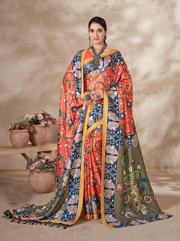 Stunning  Pashmina Saree | Designer Digital Printed Work