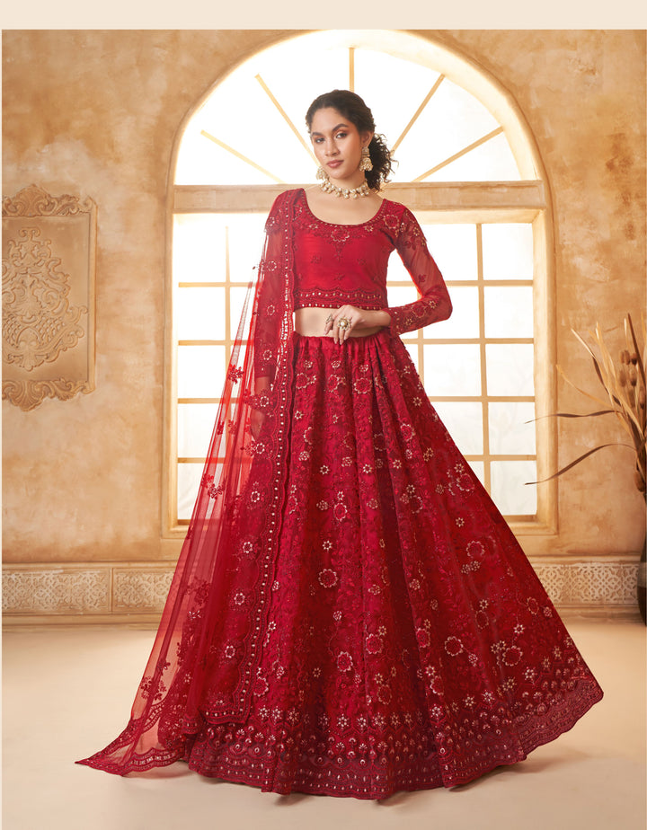 Soft Net Designer Lehenga Choli | Diamond Embroidery & weddings Look