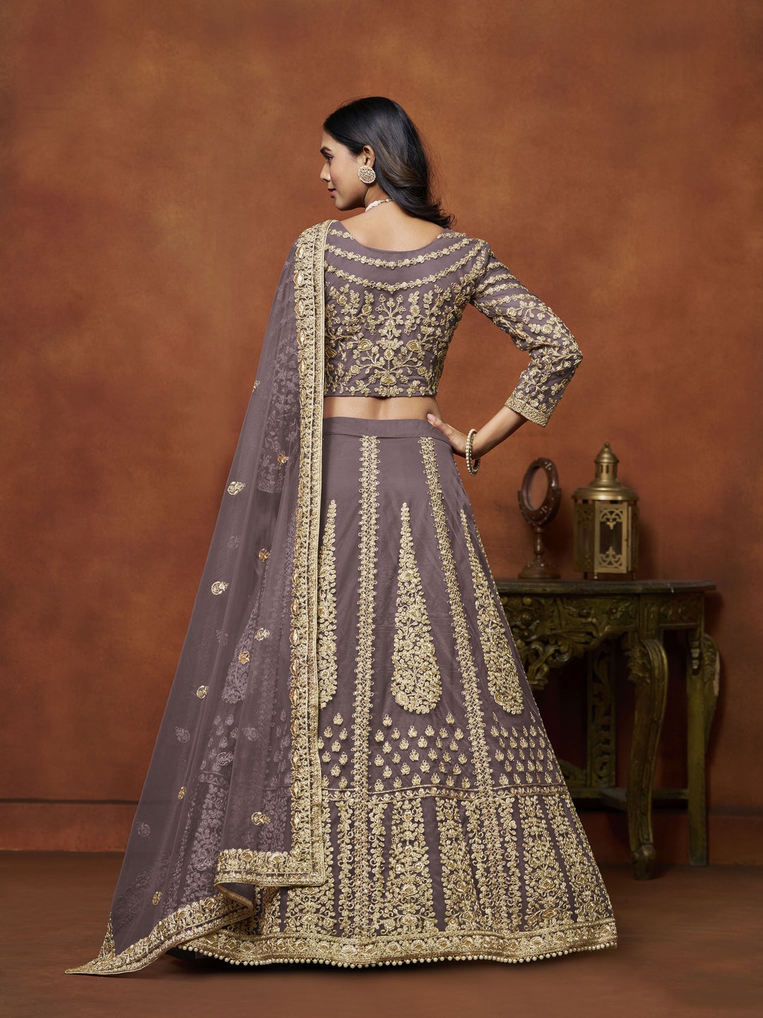 Elegant Net Lehenga with Dupatta | Crafted for Timeless Elegance