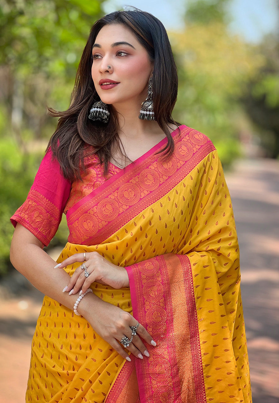 Elegant Pashmina-Silk Saree | Designer Hand-Work for Special Events