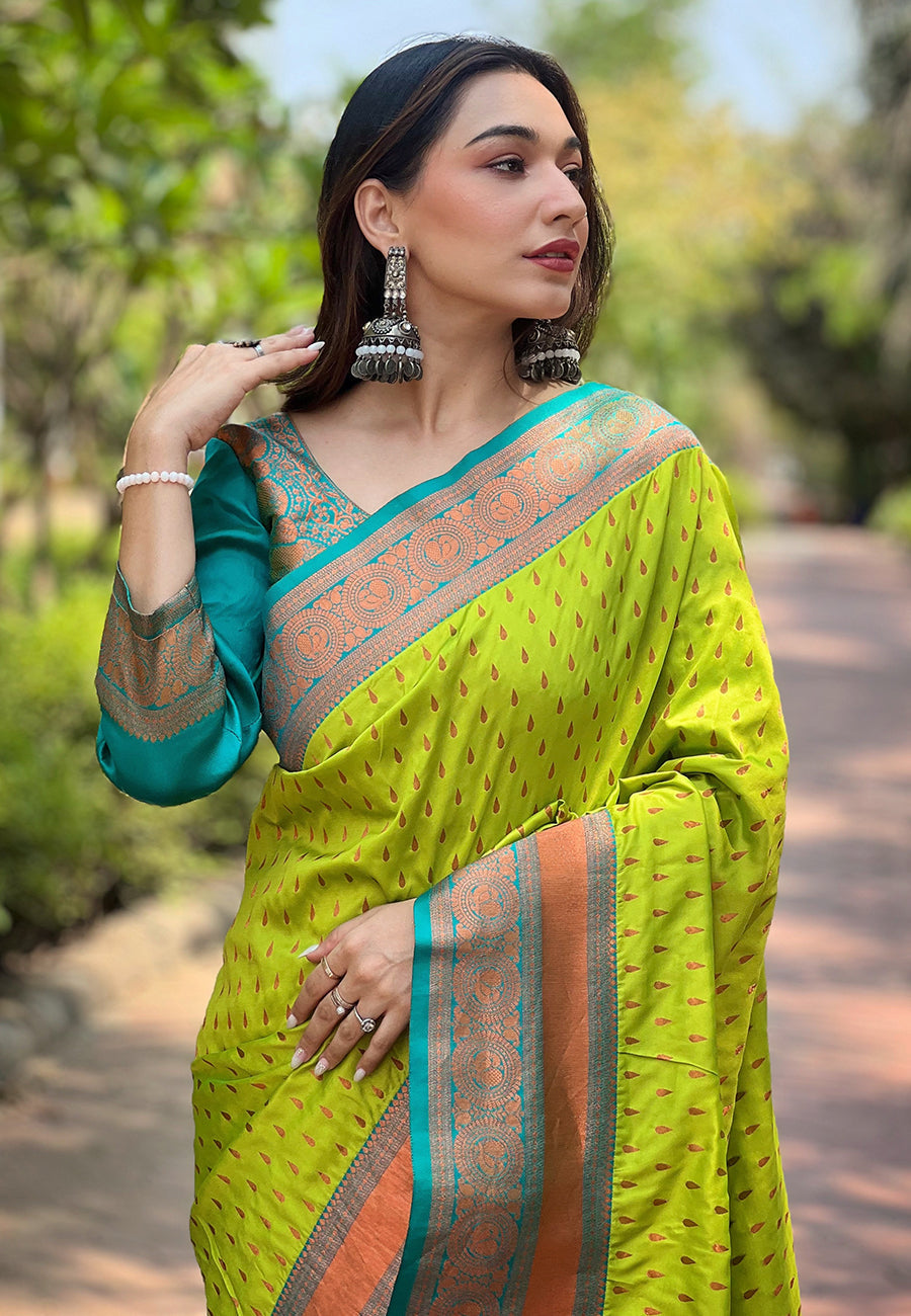 Elegant Pashmina-Silk Saree | Designer Hand-Work for Special Events