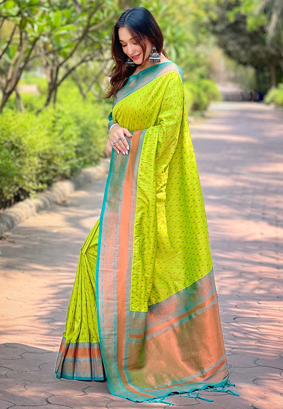 Elegant Pashmina-Silk Saree | Designer Hand-Work for Special Events