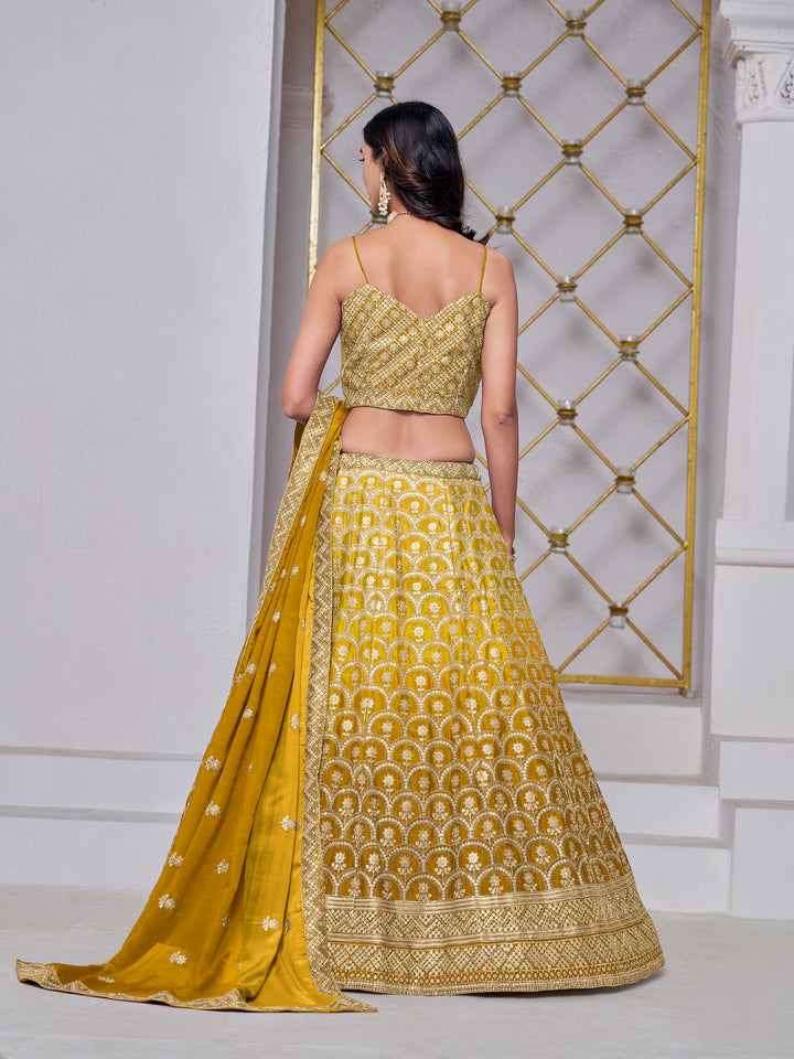 Elegant Chinon Lehenga with Dupatta | A Captivating Traditional Ensemble