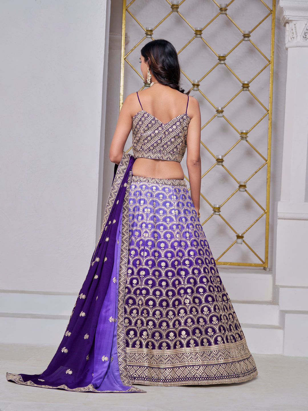 Elegant Chinon Lehenga with Dupatta | A Captivating Traditional Ensemble