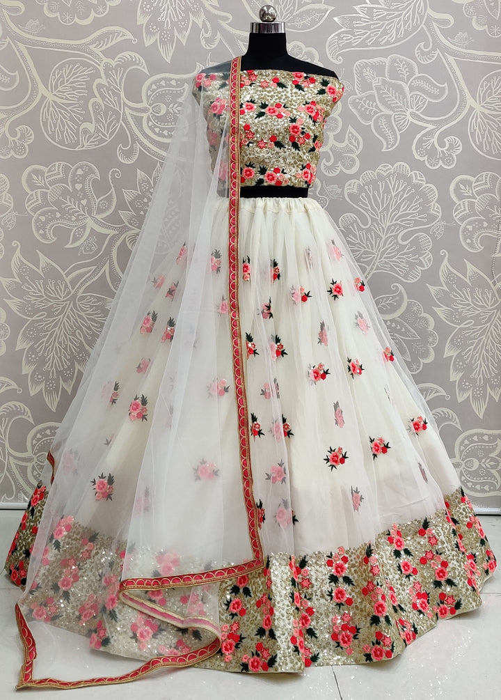 Breathtaking Net Lehenga with Dupatta | A Graceful Addition to Your Wardrobe