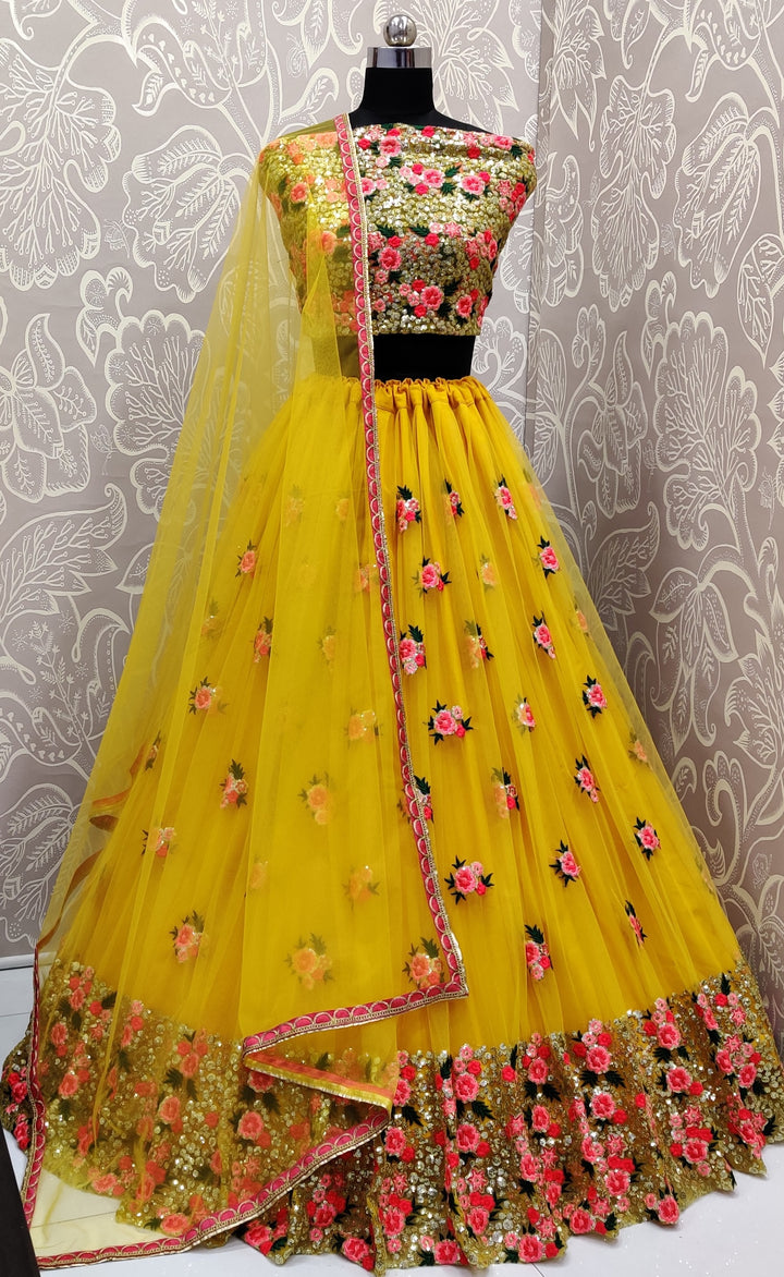 Breathtaking Net Lehenga with Dupatta | A Graceful Addition to Your Wardrobe