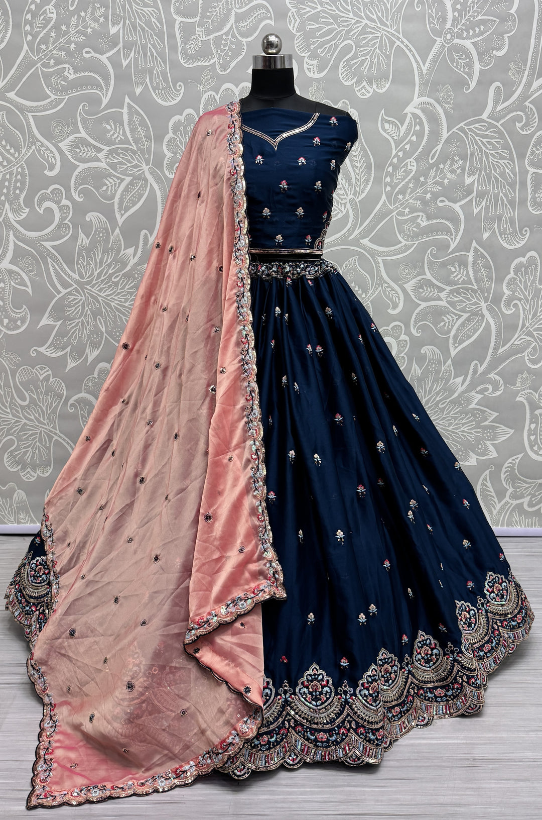 Stunning Silk Lehenga with Dupatta | A Graceful Addition to Your Wardrobe