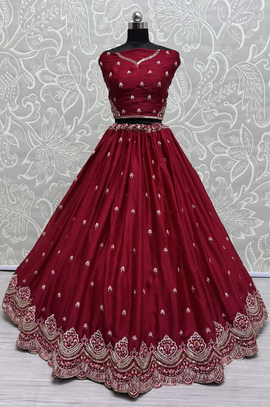 Stunning Silk Lehenga with Dupatta | A Graceful Addition to Your Wardrobe