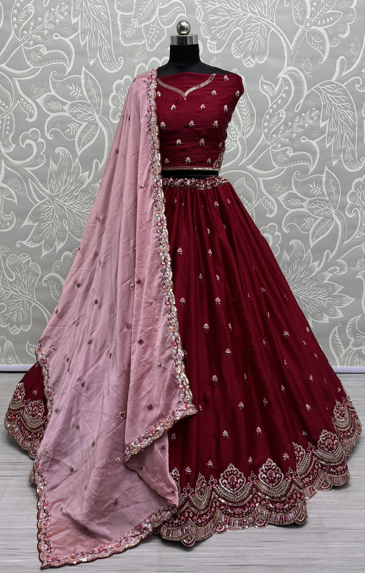 Stunning Silk Lehenga with Dupatta | A Graceful Addition to Your Wardrobe