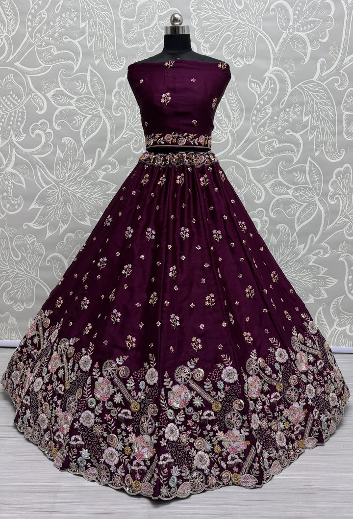 Sophisticated Silk Lehenga with Dupatta | Unmatched Beauty for Grand Occasions