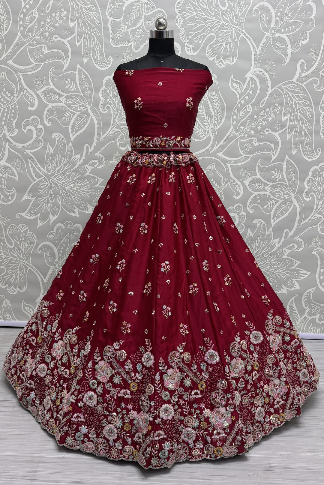 Sophisticated Silk Lehenga with Dupatta | Unmatched Beauty for Grand Occasions