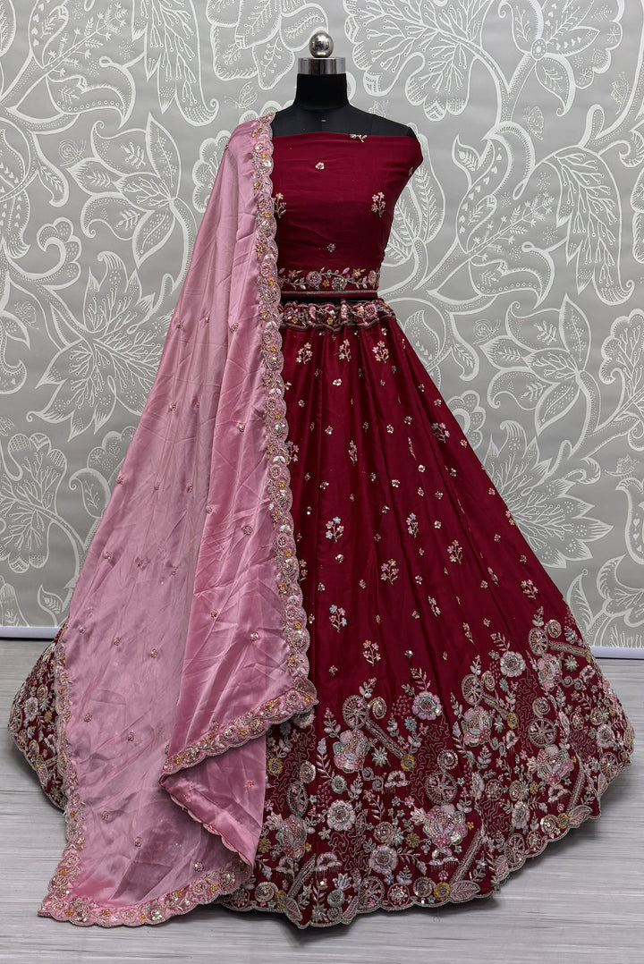 Sophisticated Silk Lehenga with Dupatta | Unmatched Beauty for Grand Occasions