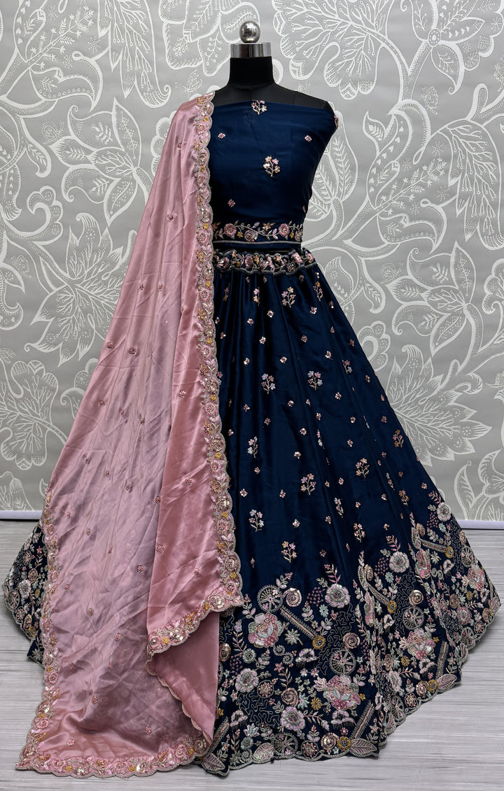 Sophisticated Silk Lehenga with Dupatta | Unmatched Beauty for Grand Occasions