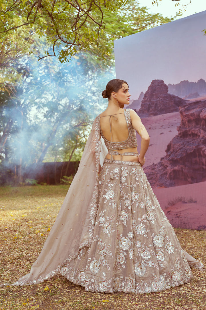 Elegant Organza Lehenga | Fancy Choli with Heavy Embroidery