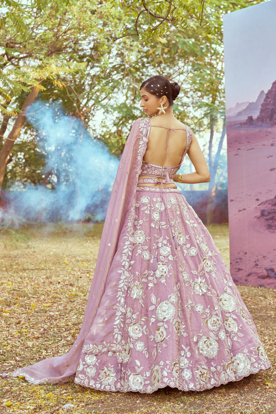 Elegant Organza Lehenga | Fancy Choli with Heavy Embroidery