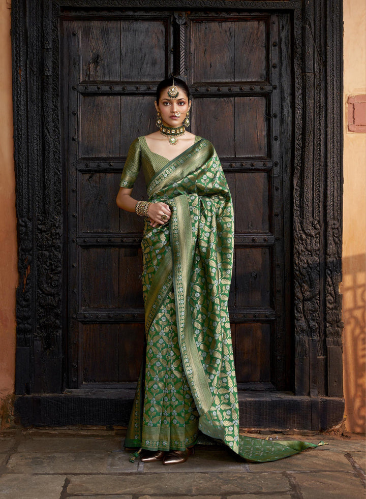 Elegant Viscose-Silk Saree with Brocade Work | Perfect for Weddings & Events