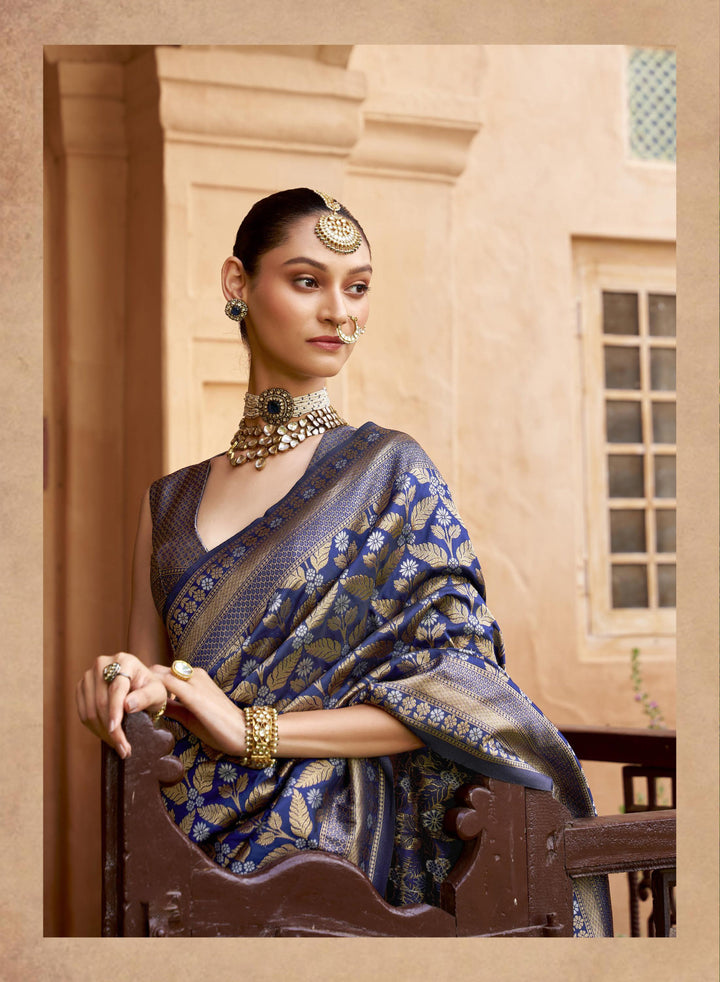 Elegant Viscose-Silk Saree with Brocade Work | Perfect for Weddings & Events