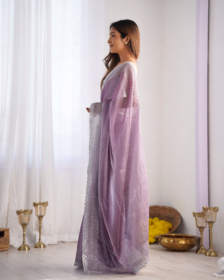 Designer Jimmy Choo Saree | Sequenced Embroidery for Special Events