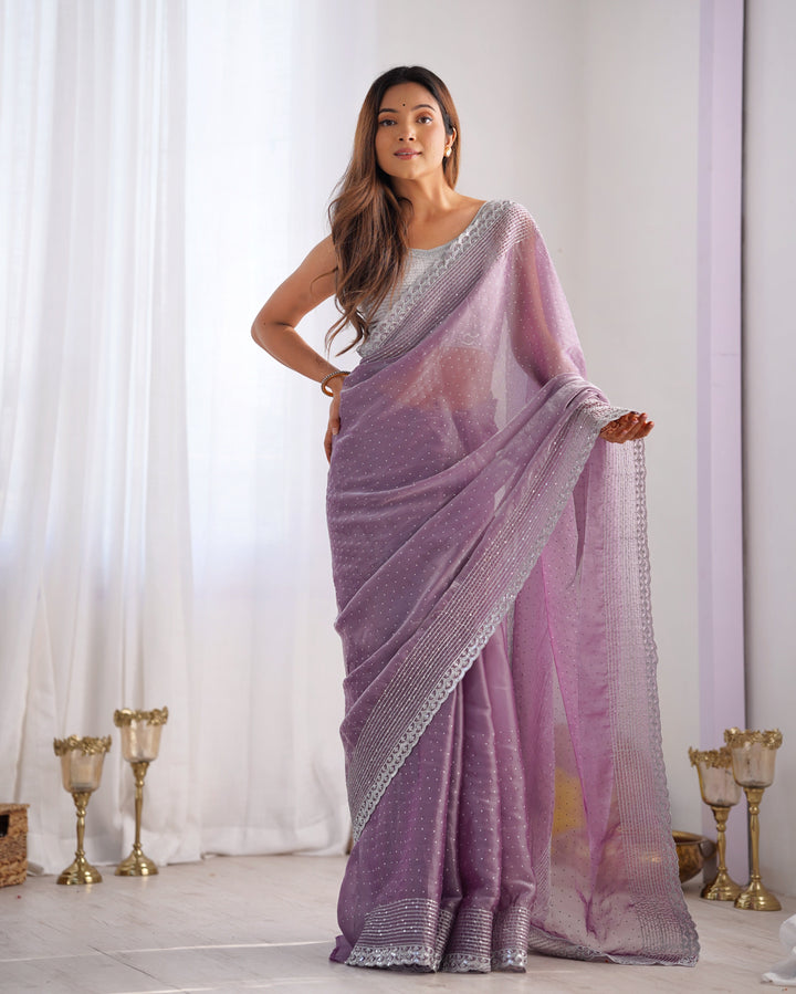 Designer Jimmy Choo Saree | Sequenced Embroidery for Special Events