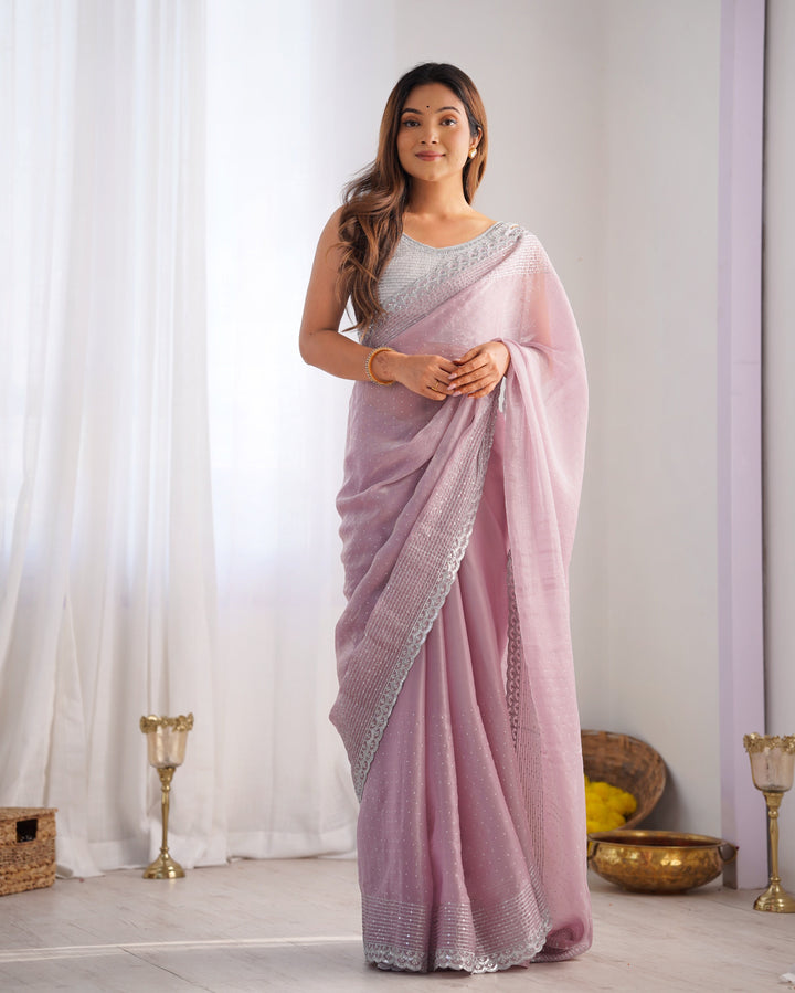 Designer Jimmy Choo Saree | Sequenced Embroidery for Special Events