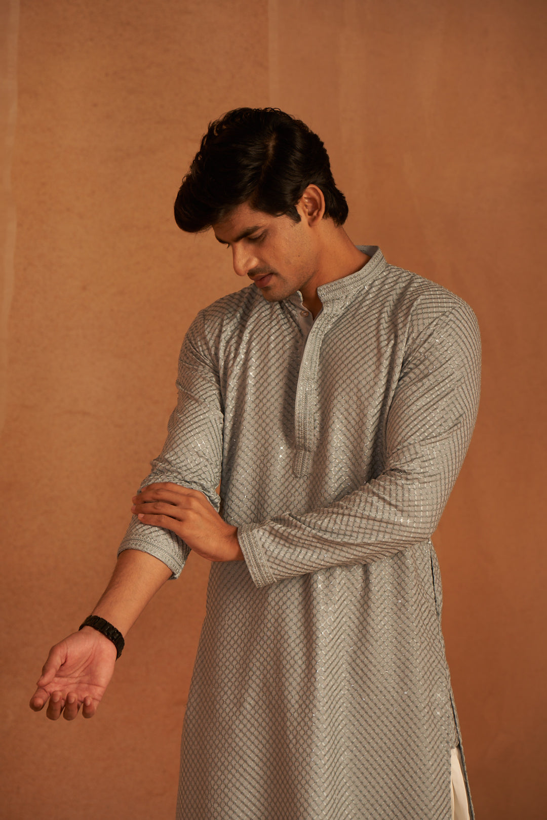 Wedding Wear Men's Kurta Pajama | Art Silk Handcrafted Elegance