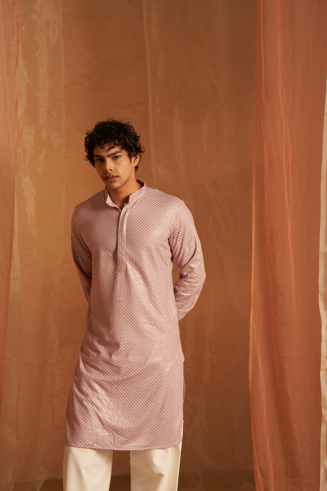 Wedding Wear Men's Kurta Pajama | Art Silk Handcrafted Elegance