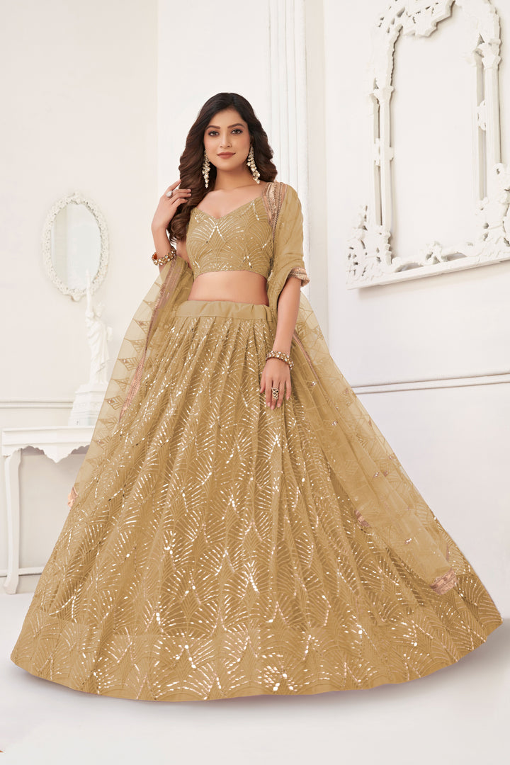 Stunning Butterfly Net Lehenga with Dupatta | Elegance Redefined for Brides