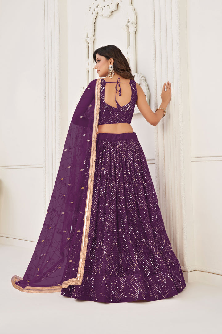 Stunning Butterfly Net Lehenga with Dupatta | Elegance Redefined for Brides