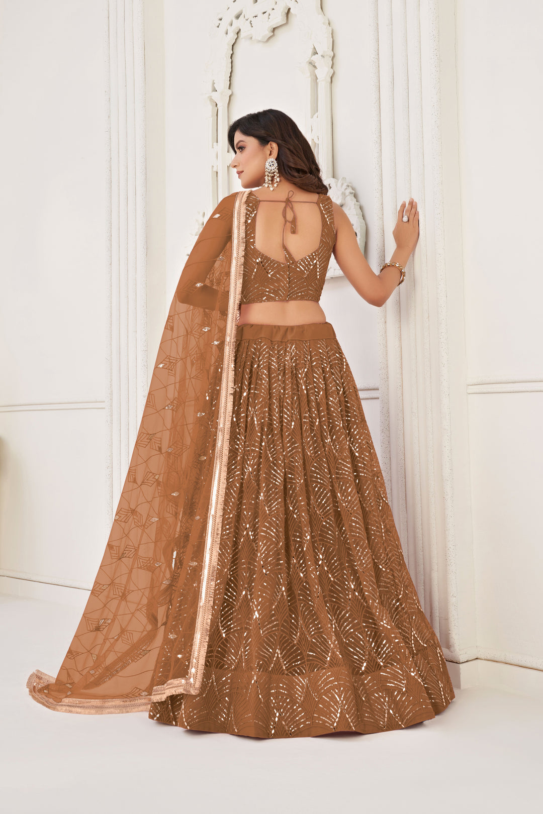 Stunning Butterfly Net Lehenga with Dupatta | Elegance Redefined for Brides